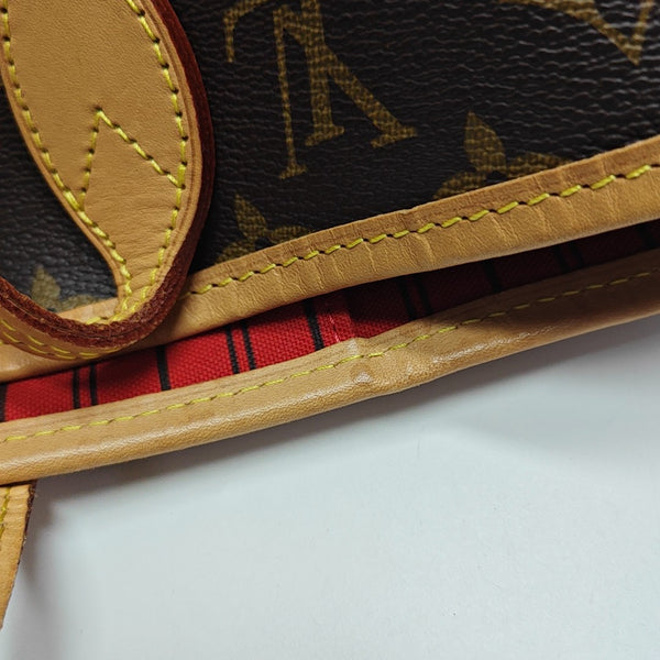 NEVERFULL MM Monogram Coated Canvas Brown
