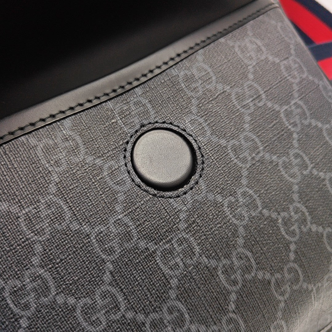 Neo Vintage Monogram Coated Canvas Black