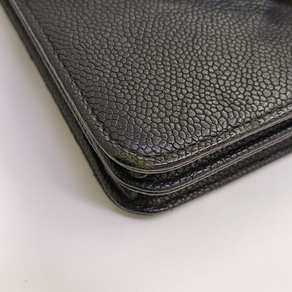 THREAD AROUND Quilted Grained Calfskin Blue
