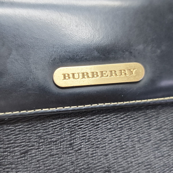 Calfskin Top Handle Bag Black