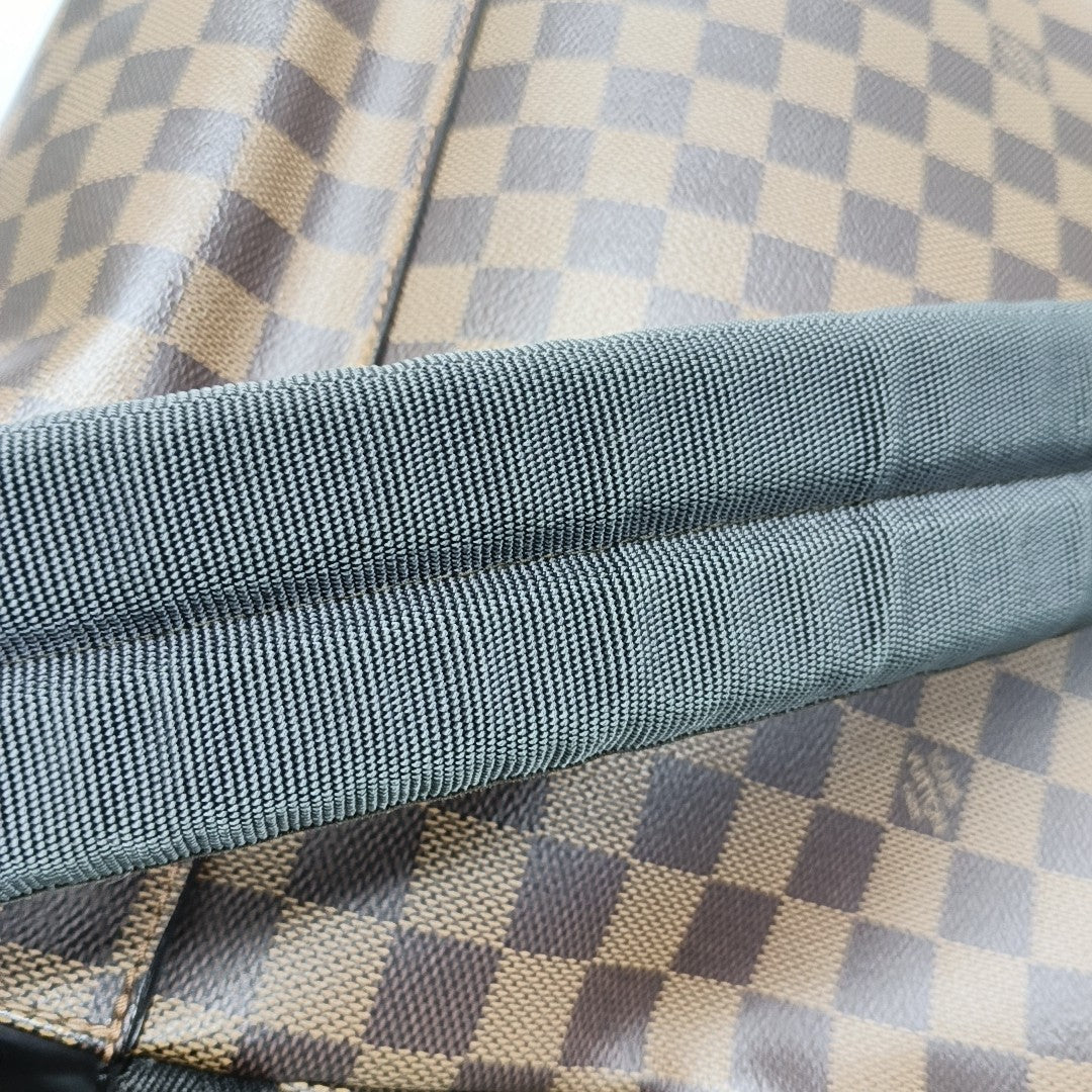 JAKE Damier Ebene Coated Canvas Brown