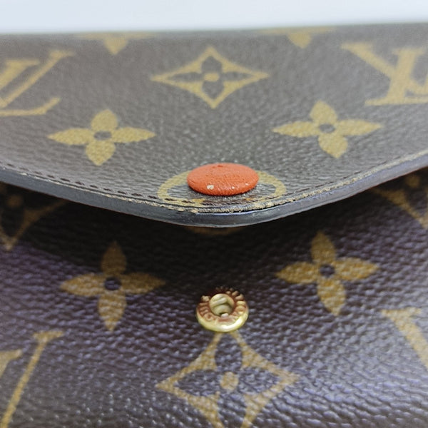 JOSÉPHINE Monogram Coated Canvas Brown Wallet