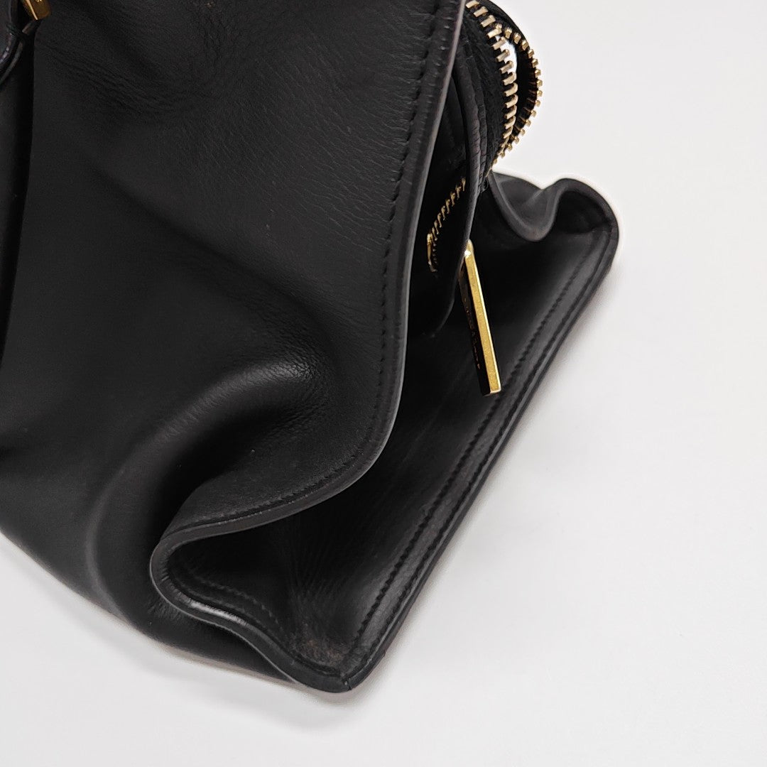 CHYC Y LIGNE Medium Calfskin Black