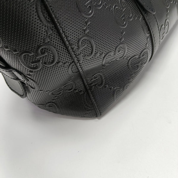 Monogram Calfskin Tote Bag Black