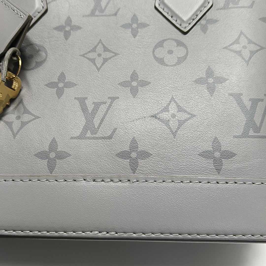 ALMA BB Monogram Calfskin Gray