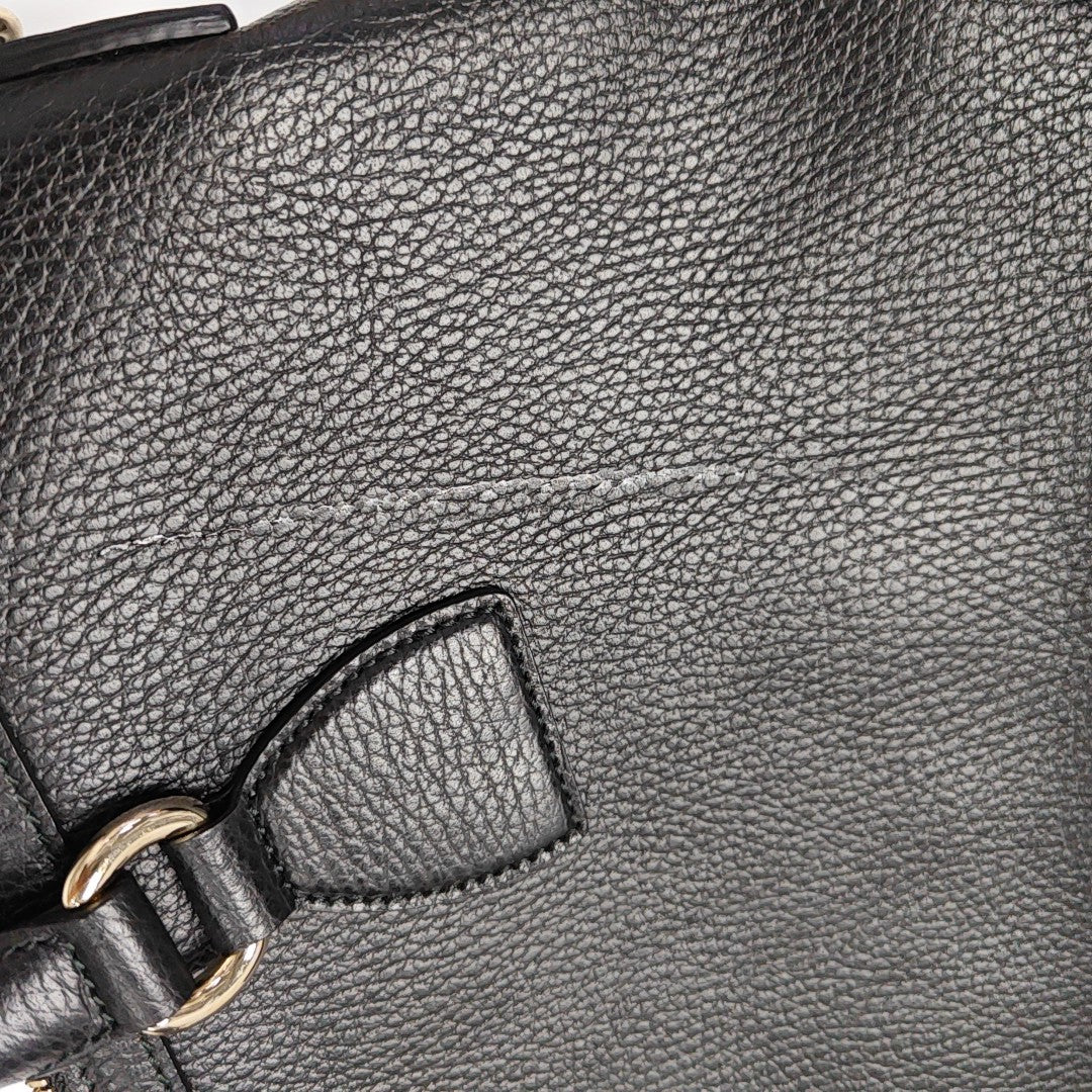 Microguccissima Calfskin Black