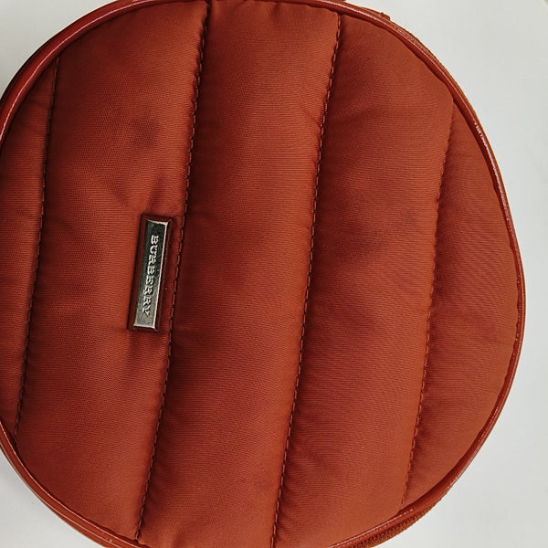 Quilted Nylon Shoulder Bag Red