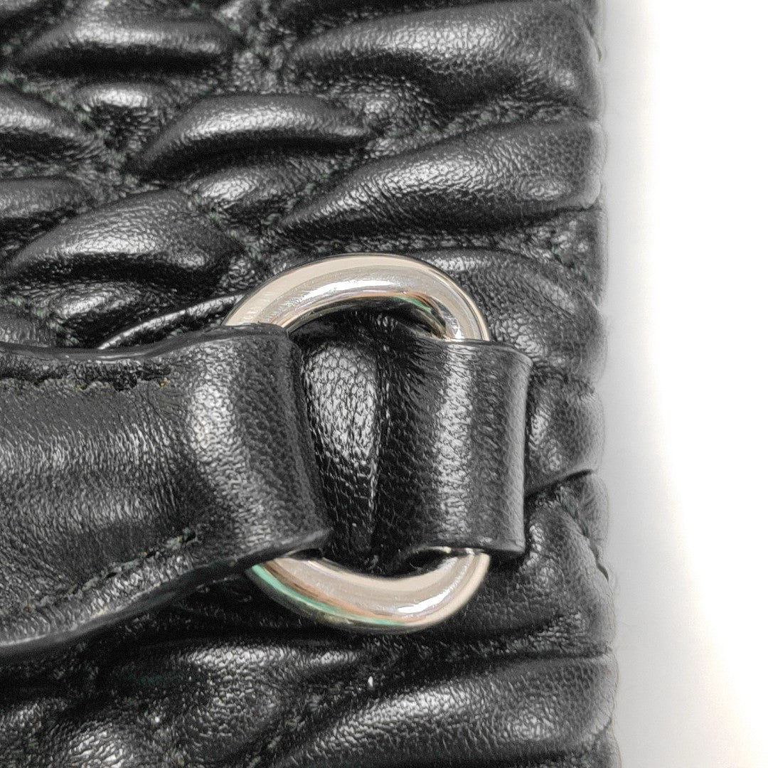 Lambskin Shoulder Bag Black