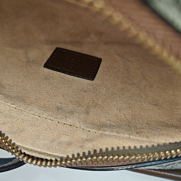 GG Supreme Mini Monogram Coated Canvas Beige