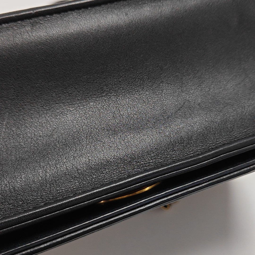 Diorama Small Cannage Calfskin Black