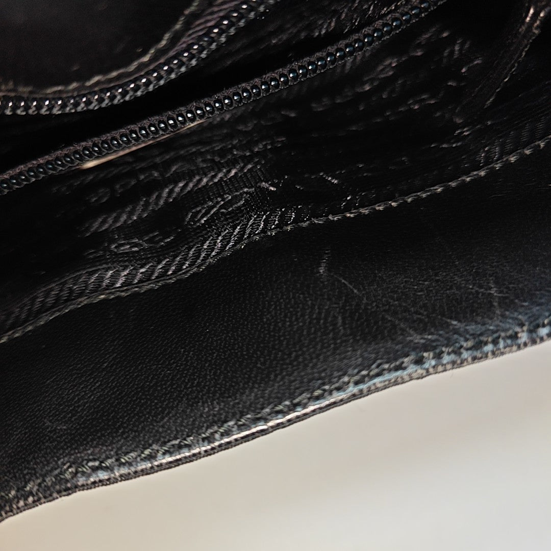 Nylon Shoulder Bag Black