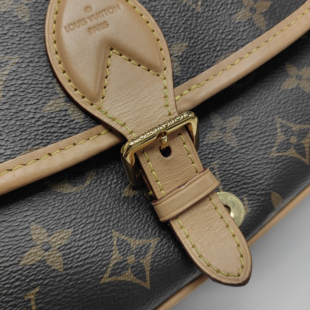 DIANE Monogram Coated Canvas Brown