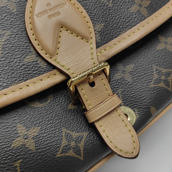 DIANE Monogram Coated Canvas Brown