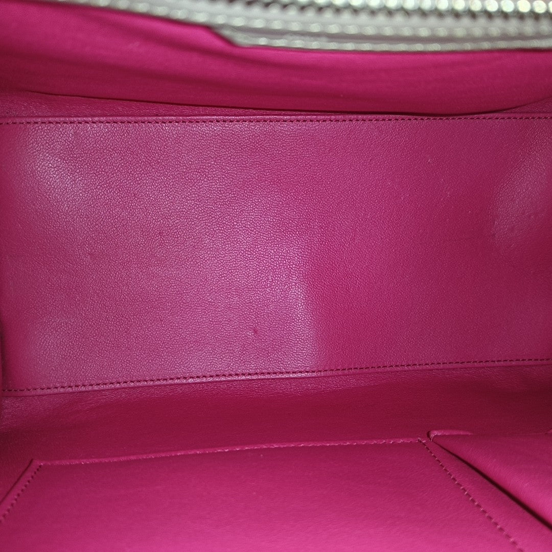 Authenticated pre-owned  LUGGAGE Micro Calfskin Gray - Tote Bag at Looply