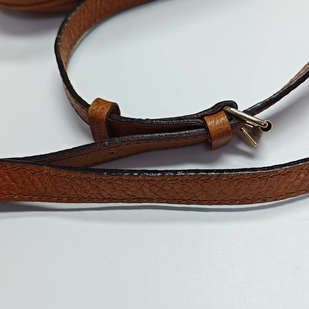 Calfskin Shoulder Bag Brown