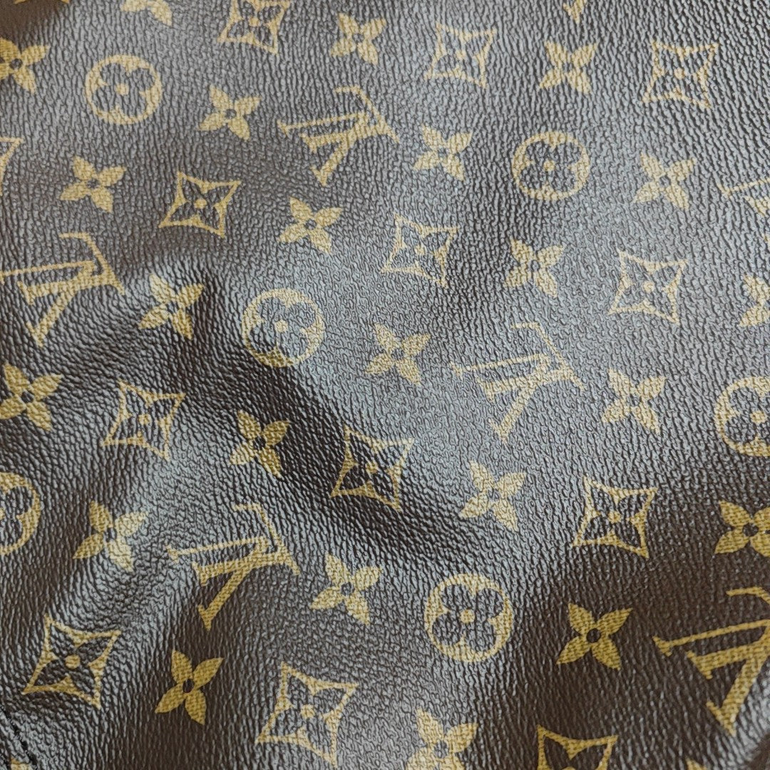 Monogram Coated Canvas Shoulder Bag GM Brown