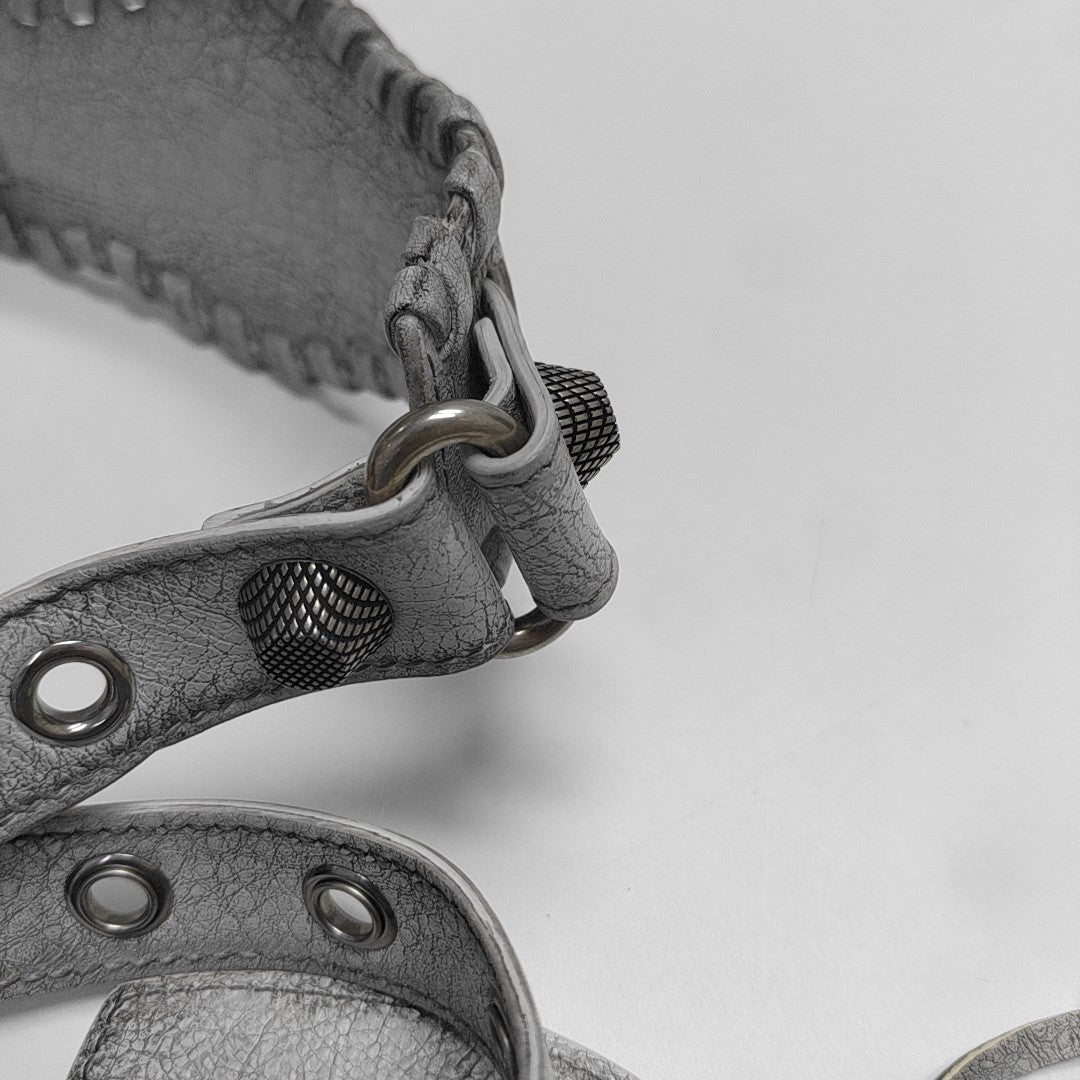 Le Cagole Mini Lambskin Silver