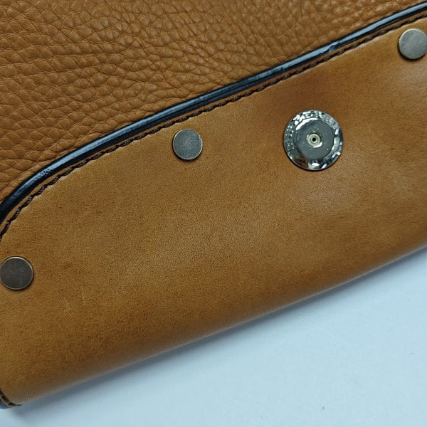 Calfskin Shoulder Bag Brown