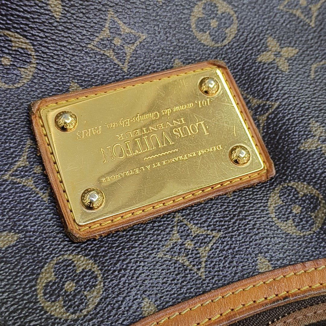 VINTAGE THAMES GM Monogram Coated Canvas Brown