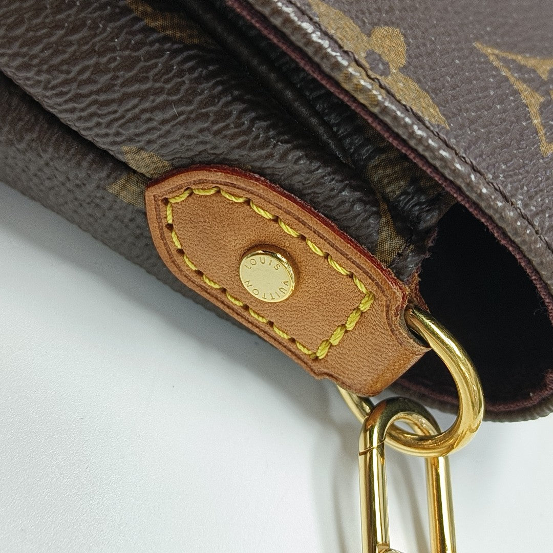 FAVORITE PM Monogram Coated Canvas Brown