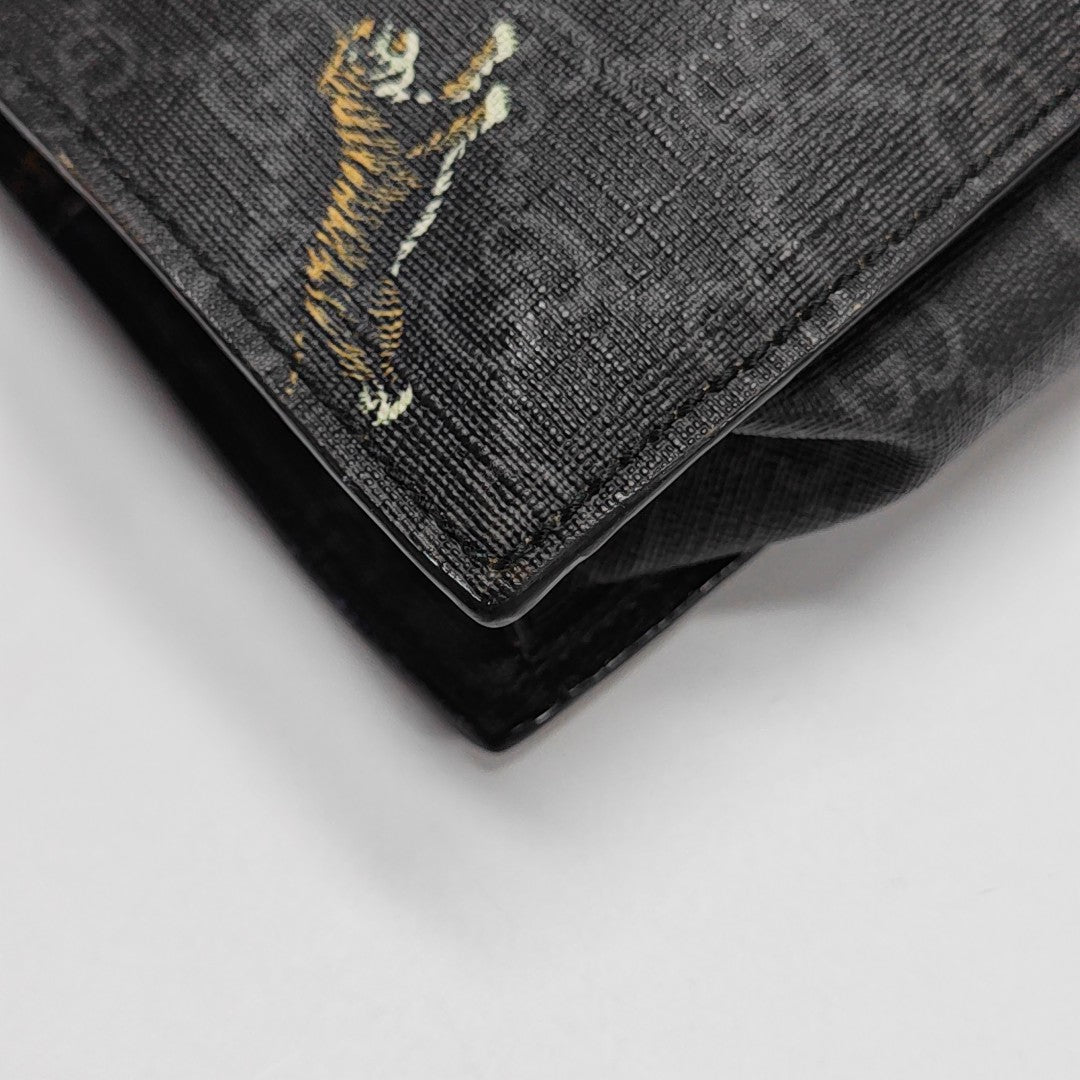 GG Supreme Monogram Coated Canvas Black
