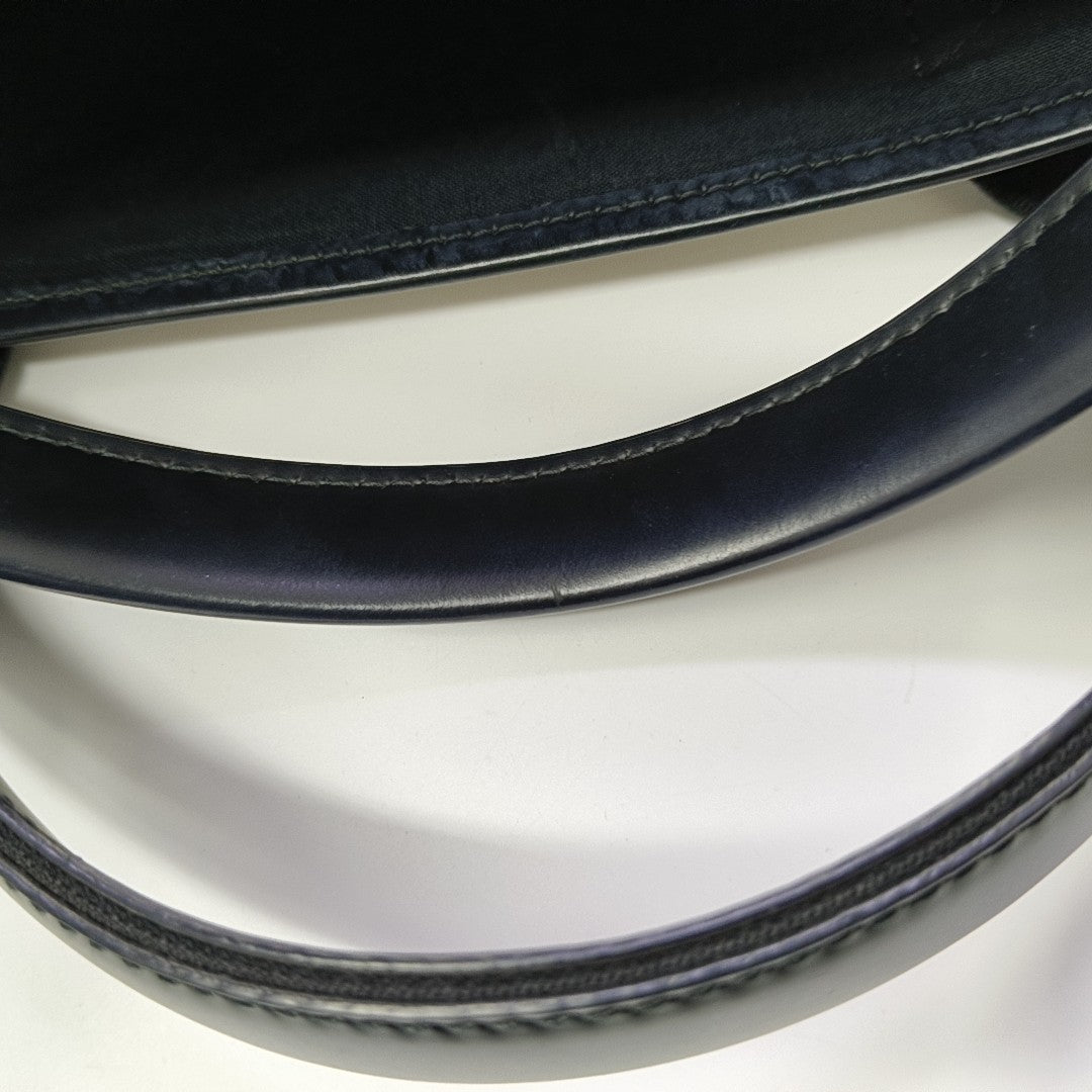 Navy Mini Canvas White