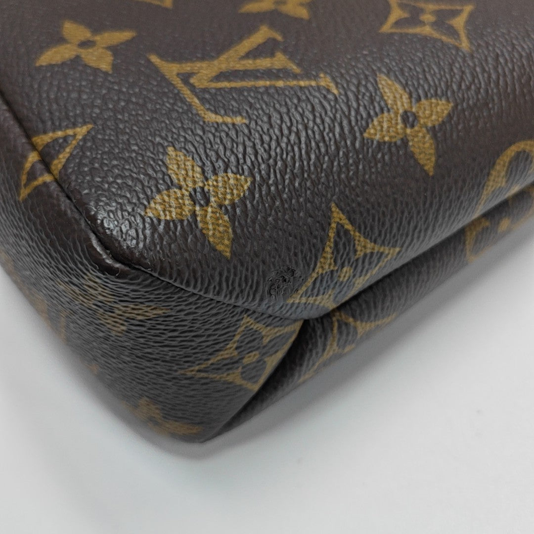 DAILY Monogram Coated Canvas Brown
