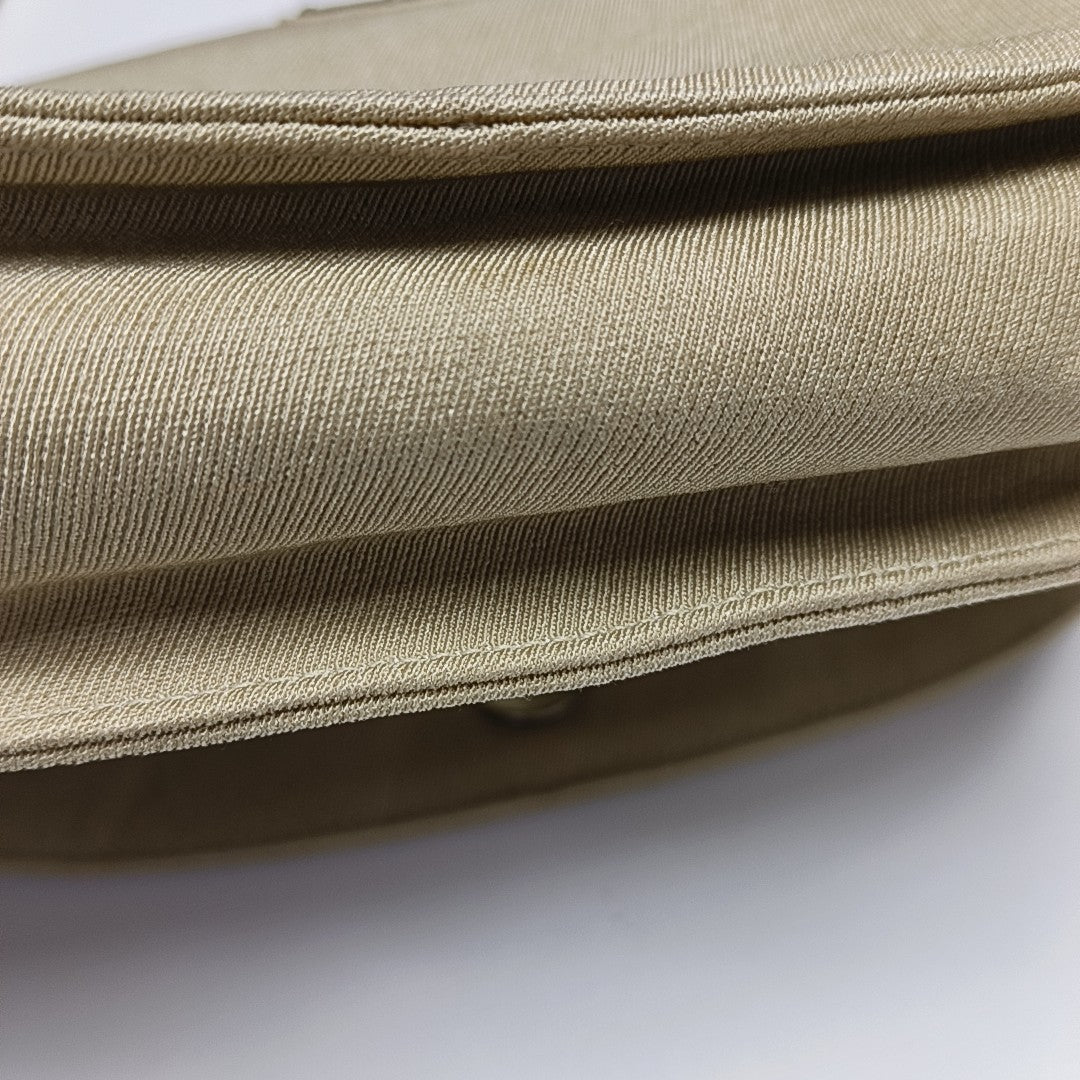 Fabric Shoulder Bag Beige
