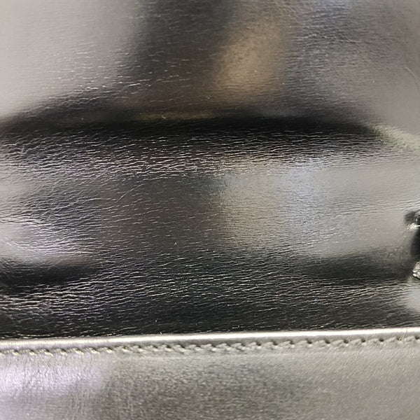 Leather Shoulder Bag Black
