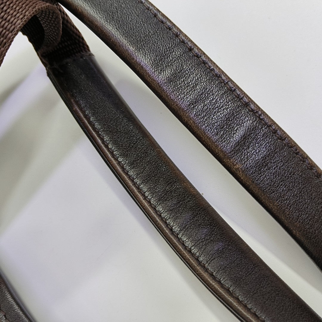 Monogram Canvas Top Handle Bag Brown
