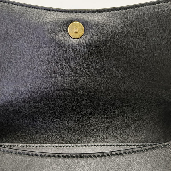 Calfskin Shoulder Bag Black