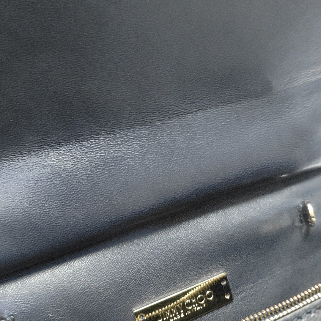 Calfskin Shoulder Bag Blue