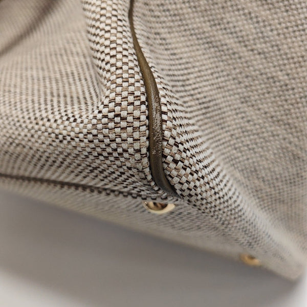 Canvas Top Handle Bag Beige