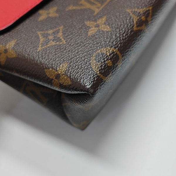 Locky BB Lona Monogram Revestida Roja