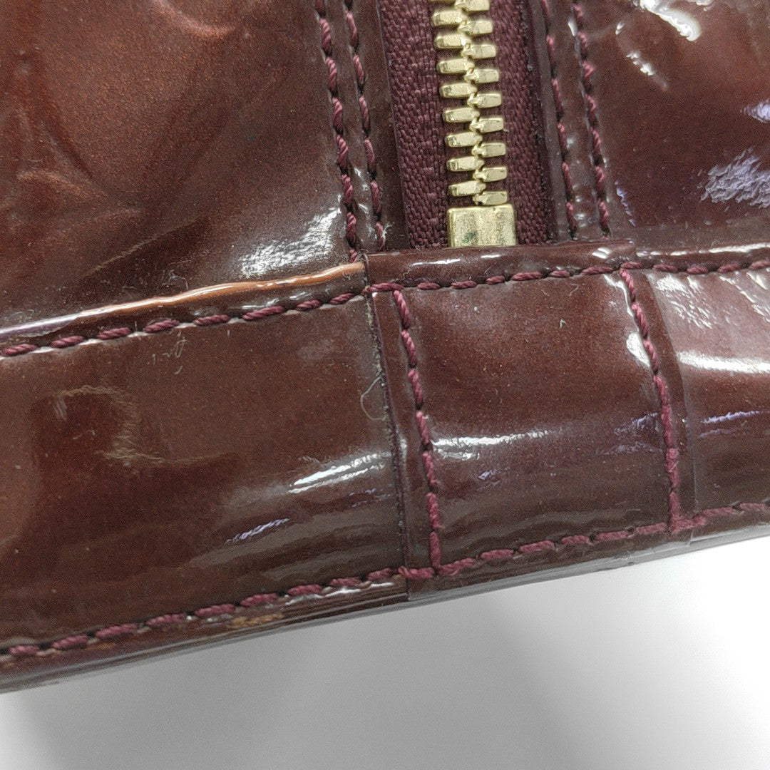 ALMA PM Monogram Patent Leather Red