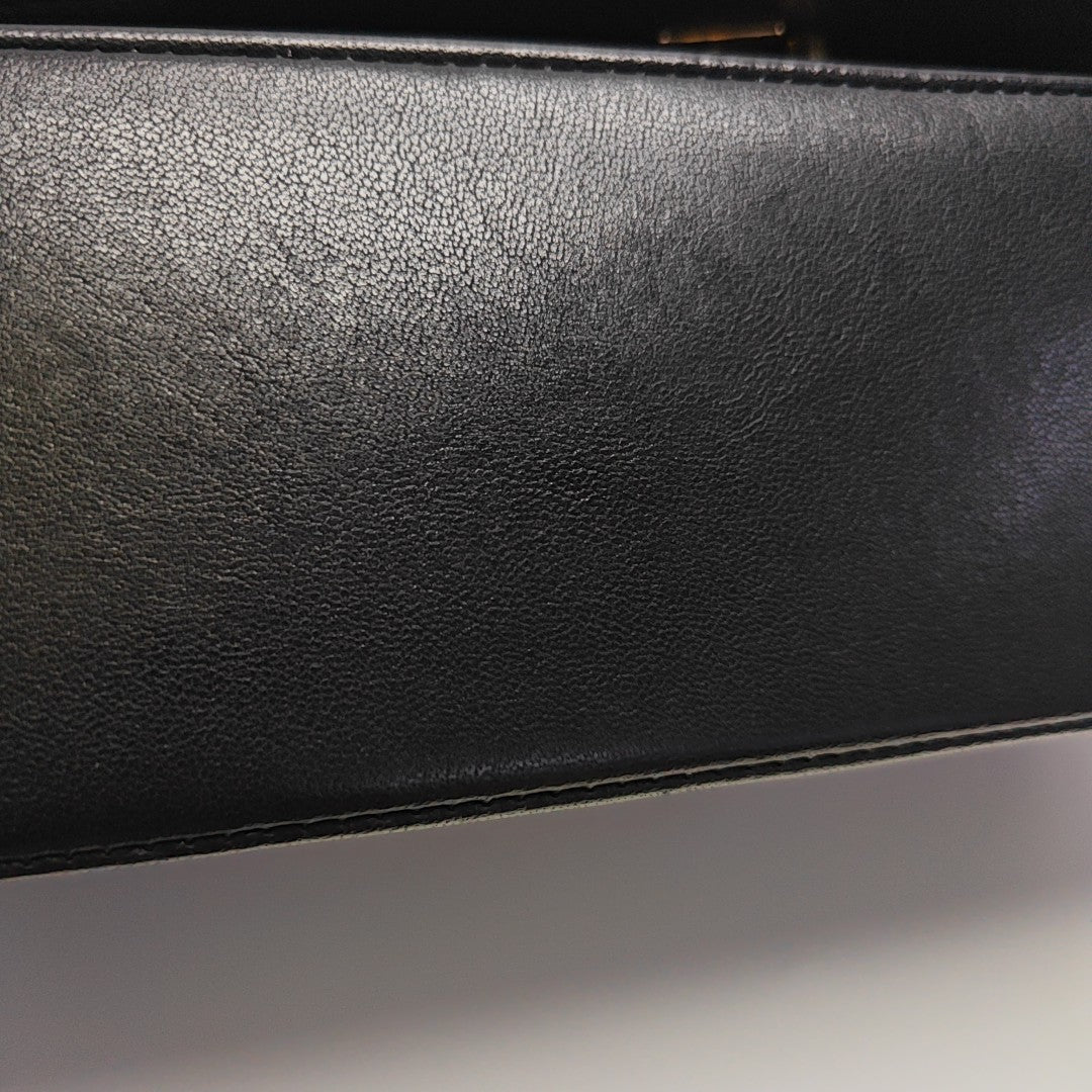 MADEMOISELLE Large Quilted Calfskin Black