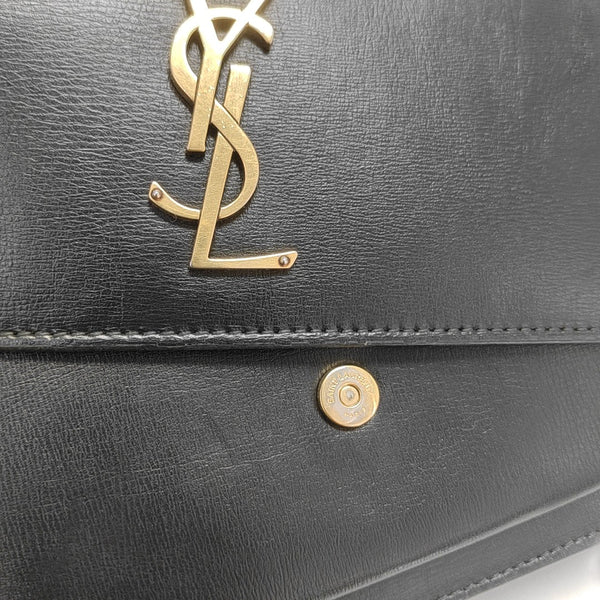 SUNSET Small Calfskin Black