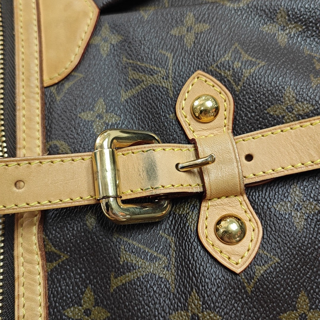 PALERMO GM Monogram Coated Canvas Brown