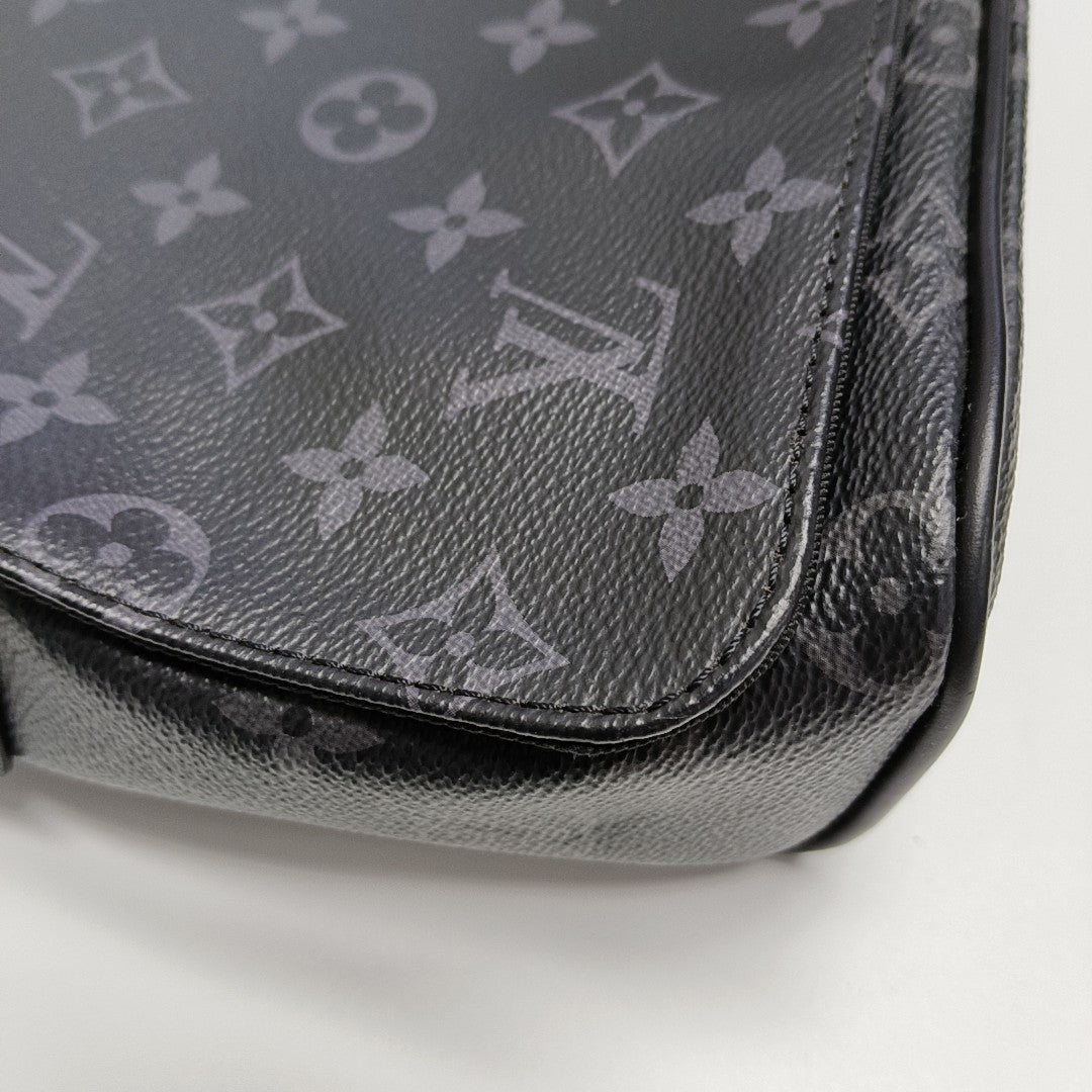 DISTRICT PM Monogram Coated Canvas Black