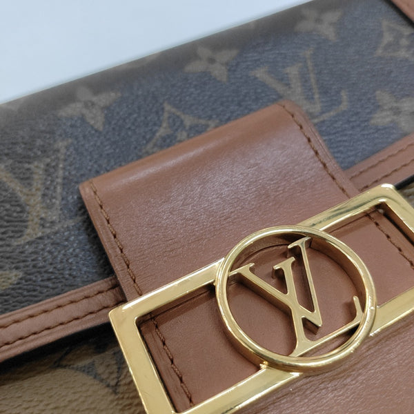 DAUPHINE Mini Monogram Coated Canvas Brown