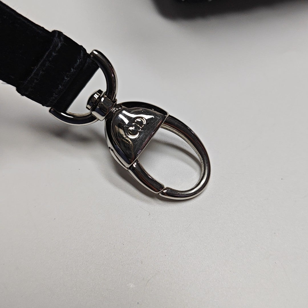Lady Dior Mini Silk Satin Blue