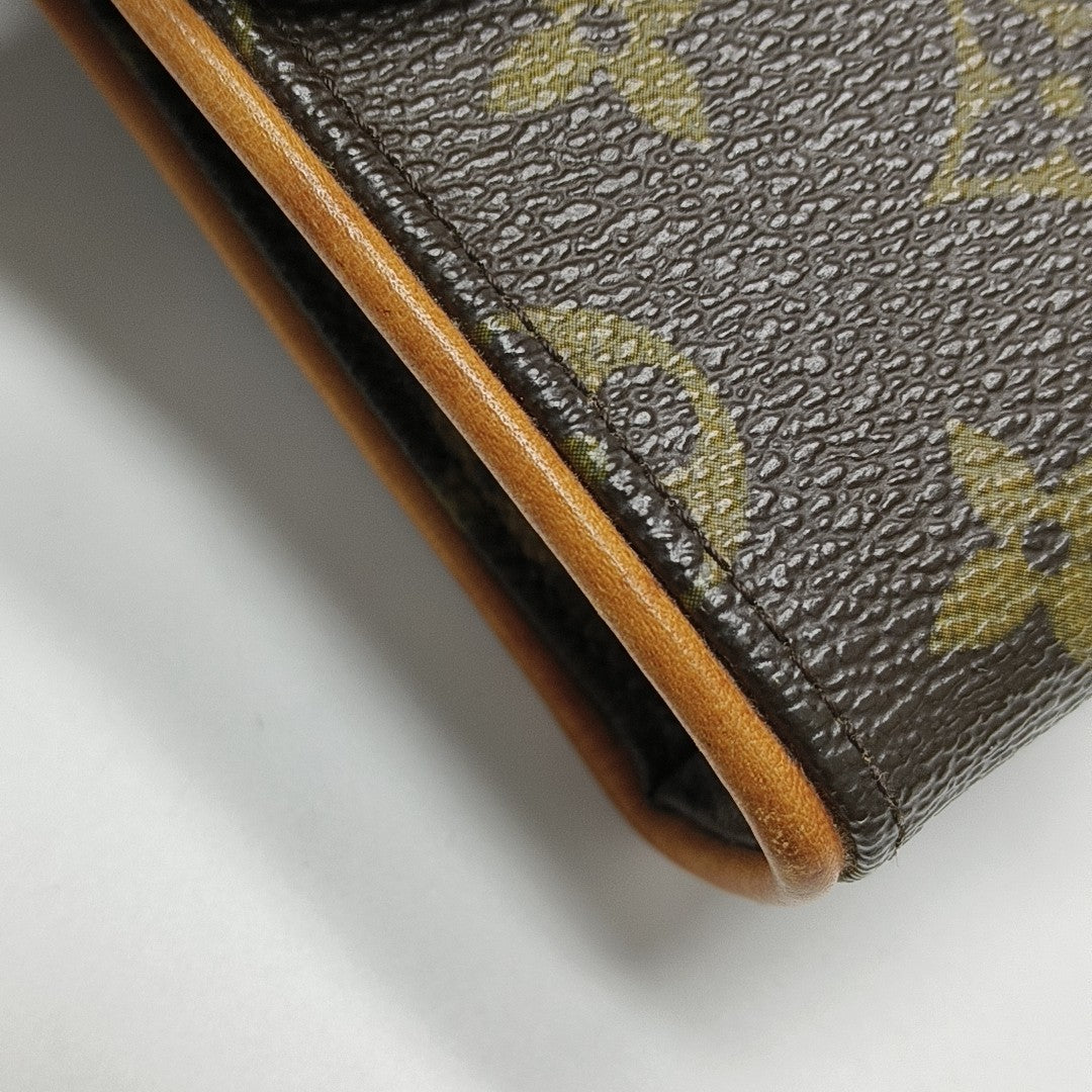 FLORENTINE Monogram Coated Canvas Brown