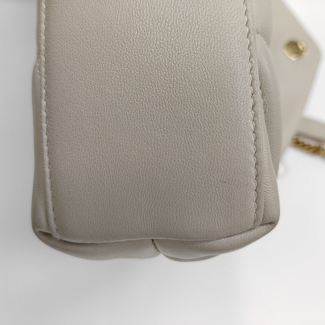 PUFFER Mini Quilted Lambskin Gray
