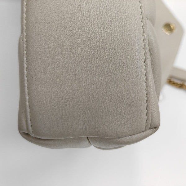 PUFFER Mini Quilted Lambskin Gray