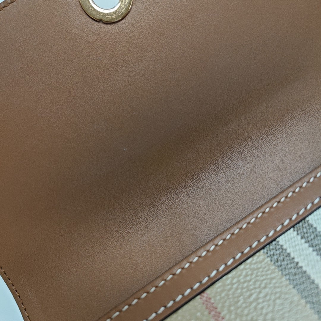 Coated Canvas Shoulder Bag Beige
