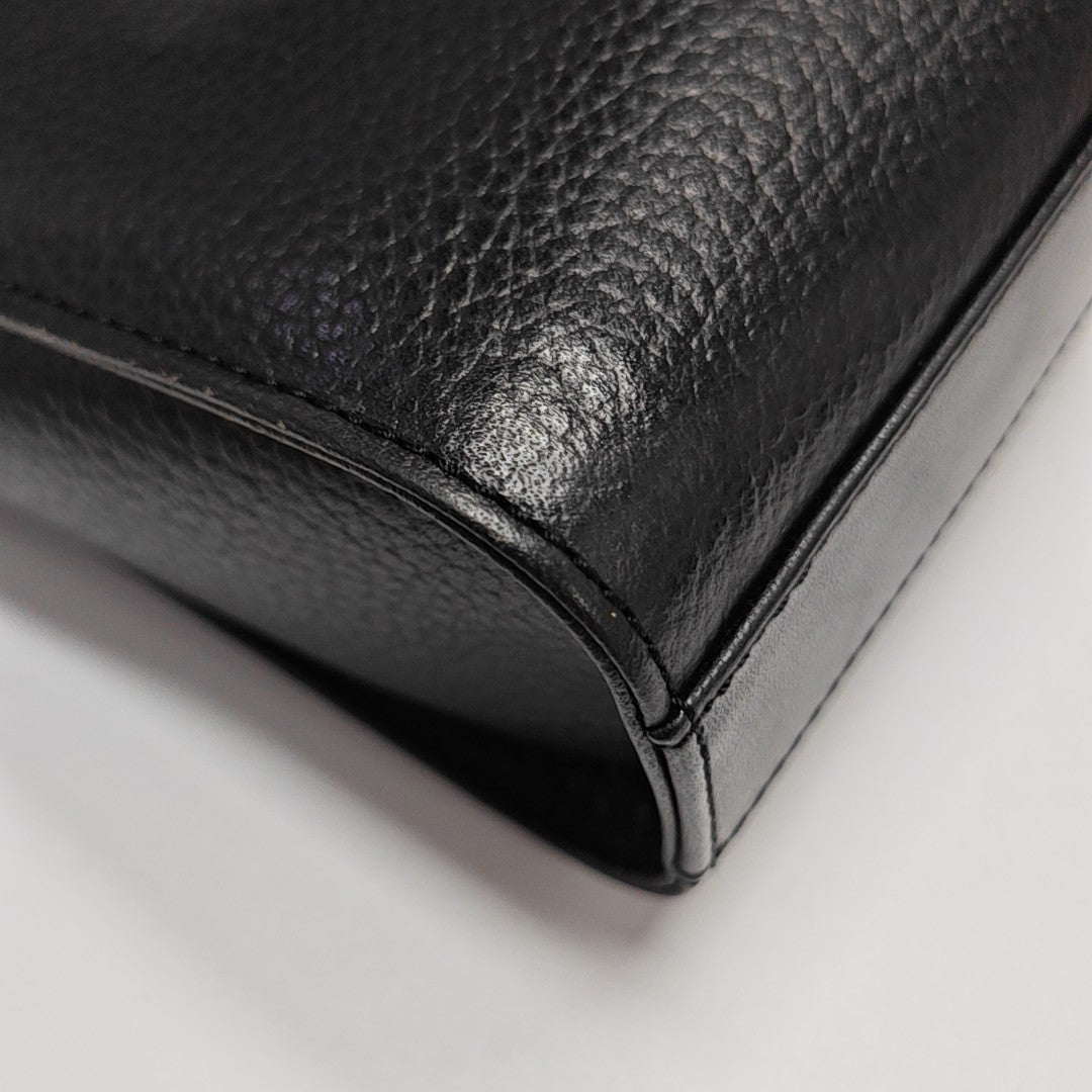 Calfskin Shoulder Bag Black