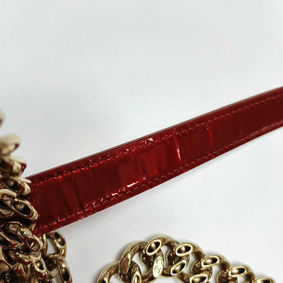 Authenticated pre-owned  Diorama Medium Calfskin Red - Crossbody Bag at Looply