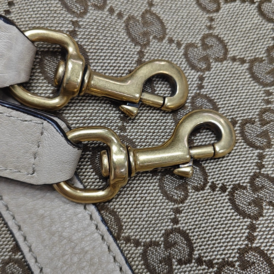 Monogram Canvas Tote Bag Beige
