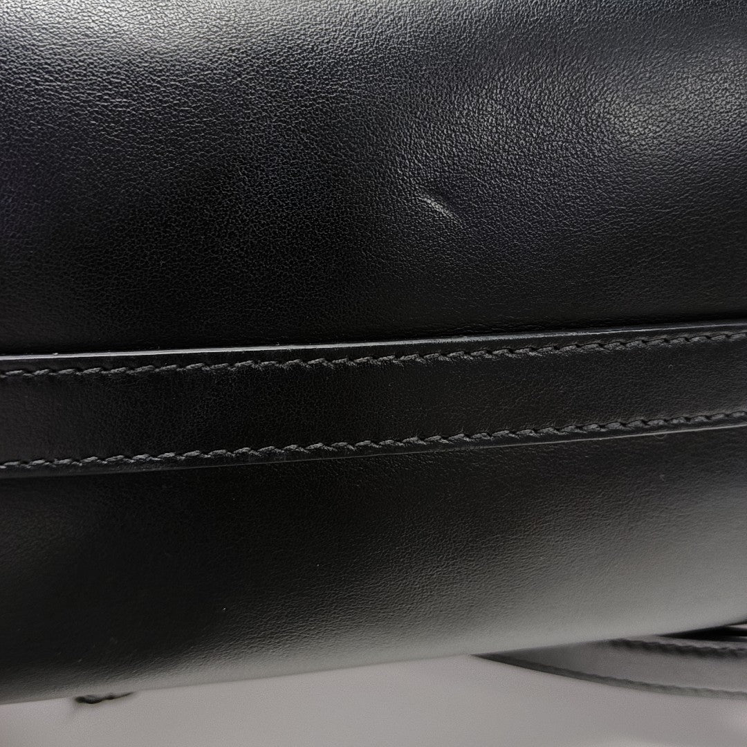 Calfskin Shoulder Bag Black