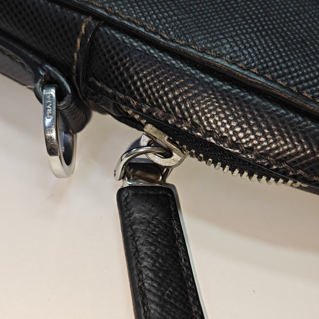 Calfskin Shoulder Bag Black